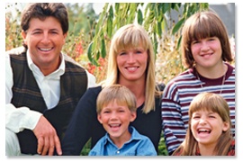 Blended family photo