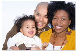 Family of three photo