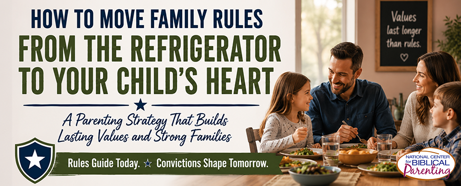 How to Move Family Rules from the Refrigerator to Your Child's Heart